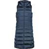 CMP - Gilet lungo da donna in nylon con cappuccio fisso, Dark Niagara, 52