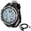 SEAC Action, Computer da Subacquea per Immersioni e Apnea, Dive Manager per PC/Mac, Allarmi di Sicurezza, Dive Log, Nero/Bianco + USB