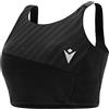 Macron Run Scc Serenity Crop Bra Evo Blk EMB Wmn Reggiseno Donna (Pacco da 1)