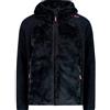 CMP Giacca Da Bambina Ibrida In Pile Highloft Con Cappuccio Fisso Giacca da bambina ibrida in pile Highloft con cappuccio fisso Unisex - Bambini e ragazzi