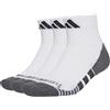 adidas Unisex - Adulto Performance Climacool Cushioned Qrt 3P Socks, White/Black, 5-6 Years