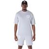 BROOKLYN NETS New Era NBA - Maglietta Oversize, Colore: Grigio mélange