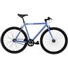 FabricBike - Fixie Bike, cambio fisso, velocità singola, telaio in acciaio Hi-Ten, 10,45 kg. Taglia M (S-49 cm, blu e nero)