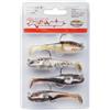 Berkley Pulse Agent E Soft Lure Pack, 4 Esche, Perfect Goby Imitazioni, Ben Adatto per Jigging, Recupero e Pesca Verticale, Quattro Colori Per Pesca, 14 g | 80 mm