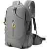 Cozary Zaino Trekking 40L Impermeabile, Da Viaggio Leggero Traspirante, Bretelle Regolabili, Zaino da Trekking per Hiking, Escursione, Viaggio - Uomo e Donna, Grigio
