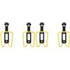 ZEFAL Pack Alu Plast 124 - Confezione da Due Portaborraccia - Porta Borraccia Bici In Alluminio Per Tutti i Tipi di Biciclette - Leggero e Resistente - Giallo (Confezione da 2)