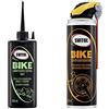 Svitol Bike Catena 100 Ml Ciclismo, Wet, Lubrificante Sintetico & Bike Super Sgrassatore 500 Ml, Detergente Bici, Pulizia Profonda Senza Acqua, Sgrassatore A Secco Senza Risciacquo
