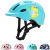 Favoto Casco Bici Bambini Leggero - Certificato CE Regolabile Traspirante Casco da Bicicletta Protettivo Antiurto per Monopattino Skateboard Roller con Ventilazione Fodera Lavabile S 48-52cm