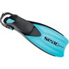 SEAC Sprint Pinne da Snorkeling Regolabili con Cinghiolo Elastico Unisex Bambini Blu XXS-XS