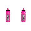 Muc-Off Elite Fly Water Bottle Rosa, 550 ml - Borraccia Bici Sportiva Leggera e Senza BPA con Tappo Ergonomico per un Facile Utilizzo - Borraccia MTB 100% Riciclabile (Confezione da 2)