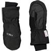 CMP - Muffole da sci in twill per bambini, Nero, 5.5