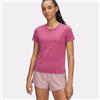 Under Armour Donna Launch Short Sleeve, Maglietta Manica Corta Traspirante per Corsa e Running, T-Shirt Sportiva con Dettagli Riflettenti per Una Maggiore visibilità,Fuchsia Dusk/Reflective,MD