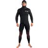 Seac Privilege Flex Giacca con Cappuccio e Salopette, Muta da Sub in Neoprene da 5 mm da Uomo