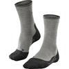 FALKE TK2 Explore Wool Silk M So lana filo funzionale spessi antivesciche 1 paio, Calzini da escursionismo Uomo, Grigio Light Grey 3400, 44-45