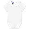 BABIDU Body Neonato Manica Corta 100% Cotone, Tutina Morbido Tessuto Traspirante e Anallergico per Pelli Sensibili, Body Collo piqué, Abbigliamento Unisex Neonato e Bambina, Basic Estivi