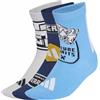 adidas Unisex - Bambini e ragazzi Minecraft Youth Socks Socks, lgh solid grey/blue burst/dark blue, 4-5 Years