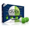 Srixon Q-STAR TOUR DIVIDE, Palline da golf in uretano bicolore, Sensazione morbida, distanza ottimizzata, Nucleo FastLayer con compressione 74, Idea regalo per golfisti, Confezione da 12, Bianco/Verde
