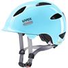 uvex OYO, Casco Infantil Ligero, Ajuste de Talla individualizado, luz LED Opcional, Cloud Blue, Grey, 45-50 cm