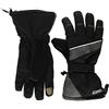 Gregster Guanti da Sci e Snowboard per Uomo con Isolamento Termico Thinsulate, Polpastrelli Touch Screen e Palmo Gommato, Nero/Grigio S