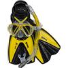 Mares Set Marea X-One - Kit maschera, pinne e boccaglio snorkeling adulto, maschera in silicone, pinne Channel Thrust regolabili senza fibbia, boccaglio semi-secco ergonomico