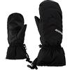 Ziener Guanti da sci per bambini LETTERO AS MITTEN GIUNOOR, impermeabili, traspiranti, colore nero, 5,5