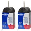Schwalbe Tubo per bicicletta SV13 40/62-559 EK tubo 40 mm, nero, SV (40 mm) /26 (Confezione da 2)