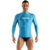 Seac RAA Long Evo Man, Maglia protettiva Rash Guard per snorkeling e nuoto anti UV, XXXL, azzurro