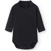 BABIDU Body neonato dolcevita a maniche lunghe 100% cotone, body neonato morbido tessuto traspirante ipoallergenico per pelli sensibili, vestiti unisex per battesimo neonato e bambina