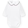 BABIDU Body Neonato a Maniche Lunghe in 100% Cotone, Tutina Neonato Realizzato in Tessuto Morbido, Traspirante e Anallergico per Pelli Sensibili, Body in Piqué con Collo a Polo, Abbigliamento Unisex