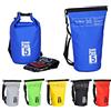 Relaxdays Zaino impermeabile Ocean Pack 5L borsa stagna ultraleggera sacca dry bag da kajak vela sci snowboard blu
