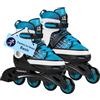 HUDORA Pattini in linea Basic blue - misure 34-37 - Pattini in linea per bambini e ragazzi in diverse misure - Pattini a rotelle regolabili su 4 misure - Ideali per iniziare con un modello di qualità