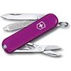 Victorinox, Classic SD, Coltellino Svizzero, Originale, Multiuso, Campeggio, 7 Funzioni, Lama, piccola, Lima per unghie, Magenta
