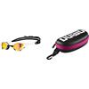 ARENA Occhialini Cobra Ultra Swipe Mirror da nuoto, unisex, per bambini & Astuccio per Occhialini da Nuoto, Custodia Occhialini, Astuccio Rigido, Goggle Case, Colore Nero