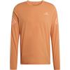 adidas Homme ADI365 Running Iconic Long Sleeve, Dusky Orange, S