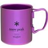 Snow Peak Titanium Double Wall 450 Tazza, Unisex, Coral Reef Purple