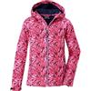 killtec Bambine e ragazze Giacca softshell/giacca outdoor con cappuccio Mädchen Softshelljacke Print, dunkel himbeere, 176, 43200-000