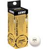 GEWO Select PRO - Palline da ping pong con 3 stelle, in plastica 40+, con cucitura, certificate ITTF, 3 palline da ping pong professionali di alta qualità, bianco, 40 mm, bianco