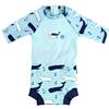 Splash About Happy Nappy Tuta da sole con pannolino da bagno, Vintage Moby, 6-14 Mesi