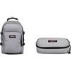EASTPAK Provider Zaino Casual, Taglia Unica, Grigio (Sunday Grey) & Oval Xl Single Astuccio, Taglia Unica, Grigio