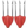 SEAC Killer, Fiocina a 3 Punte Leggere in Acciaio ad Alta Resistenza Unisex Adulto, Rosso, Standard