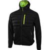 Högert Technik - Giacca softshell con cappuccio JIM nera, giacca da lavoro da uomo giacca outdoor con membrana, idrorepellente, traspirante, riflettente