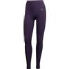 adidas Donna Optime Essentials 3 Stripes 7/8 Leggings, aurora plum/black, XS