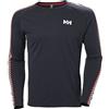 Helly Hansen Hommes Lifa Active Stripe Crew, Bleu Marine, 2XL