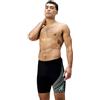 Speedo Medley Logo Jammer da Nuoto per Uomo, Black e Alfalfa Green, 28