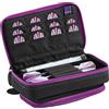 Casemaster Plazma Plus, Custodia per 3 Freccette con Punta Morbida e in Acciaio, con Grande Tasca Frontale per dispositivi mobili, Tubo di stoccaggio Integrato e Tasche per voli, Punte, Alberi e