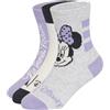 adidas Bambine e ragazze Disney Minnie Mouse Socks Socks, light grey heather/magic lilac/off white, XS
