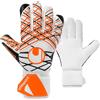 uhlsport Classic Soft HN Comp Guanti da portiere da calcio per bambini e uomini, guanti da portiere, guanti da calcio con fissaggio al polso e costruzione con cucitura interna semi-negativa