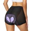 FEIXIANG Pantaloni da Ciclismo da Donna, Pantaloncini da Ciclismo Corti Pantaloncini da Ciclismo Biancheria Intima da Ciclismo con Imbottitura in Gel 4D Traspiranti ad Asciugatura