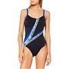 Fashy Damen Badeanzug, Costume Intero Donna, Multicolore con Motivo, 42B