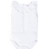 BABIDU Body Neonato Senza Maniche 100% Cotone, Body Neonato in Tessuto Bambula con Collo a Volant, Morbido Traspirante e Ipoallergenico per Pelli Sensibili, Abbigliamento Unisex per Neonato e Bambina